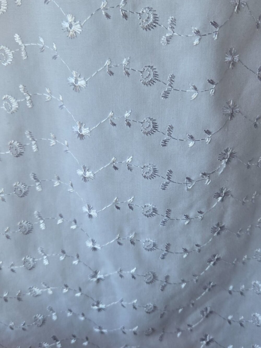 Anchor Blue Vintage-Style White Embroidered Baby Doll Dress Milkmaid Large - Picture 5 of 8
